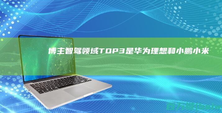 博主：智驾领域TOP3是华为、理想和小鹏小米蔚来呢？-手机中国